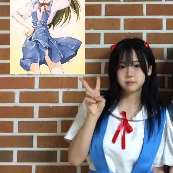 [BUNJANG] Evangelion Asuka Rei School Uniform Set Rental / 당일가능) 에반게리온 아스카 레이 교복 일본 교복 졸업사진