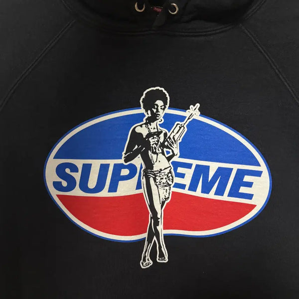 [BUNJANG] Supreme x Hysteric Glamour Pepsi Hoodie Black L / 슈프림 Supreme x 히스테릭 글래머 펩시 후드 판매 블랙 L