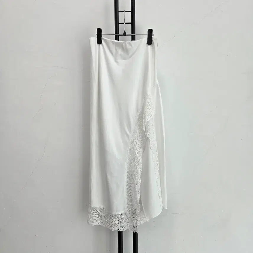 [BUNJANG] THE STORE White Lace Long Skirt / 정품 더 스토어 THE STORE 화이트 레이스 롱 스커트