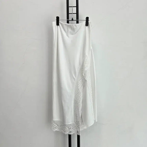 [BUNJANG] THE STORE White Lace Long Skirt / 정품 더 스토어 THE STORE 화이트 레이스 롱 스커트