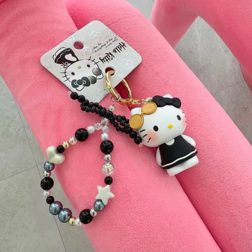[BUNJANG] Hello Kitty Figure Strap Keychain / 헬로키티 피규어 스트랩 키링