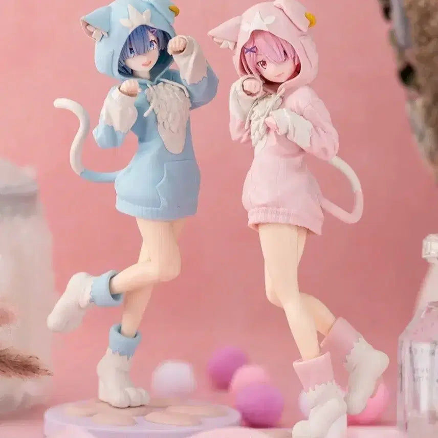 [BUNJANG] Sega EXTELLA Re:Zero Ram & Rem "Mofumofu" Pack Figure Set (Sealed) / [미개봉]세가 스텔라 Re 제로 리제로 렘 람 모후모후 팩 피규어 세트