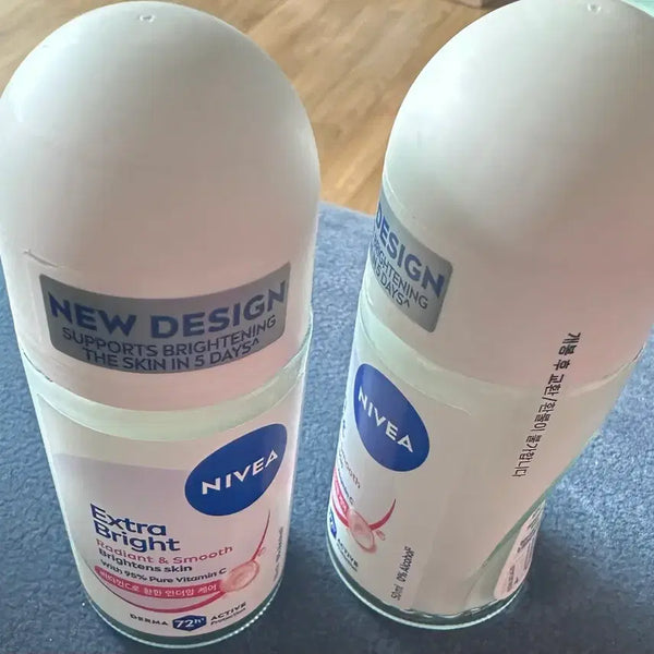 [BUNJANG] Nivea Deodorant Roll-On Extra Bright 50ml (Set of 2) / 니베아 데오드란트 롤온 엑스트라 브라이트 50ml 2개