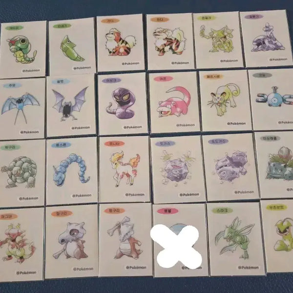 [BUNJANG] Pokemon Artwork Tteobud Seal Collection / 포켓몬 아트워크 띠부씰 판매