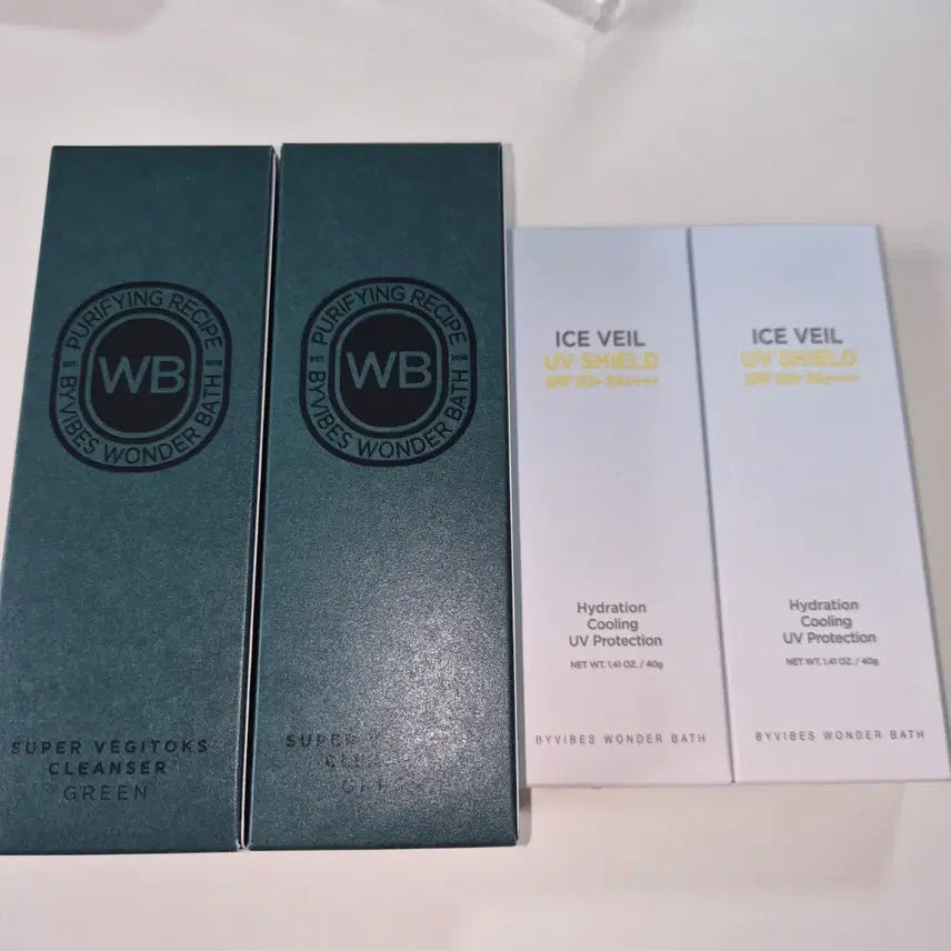 [BUNJANG] Wonder Bath Super Vegitox Cleanser & Ice Veil UV Shield Sun Cream Set / 원더바스 폼클렌징 선크림 팝니다.