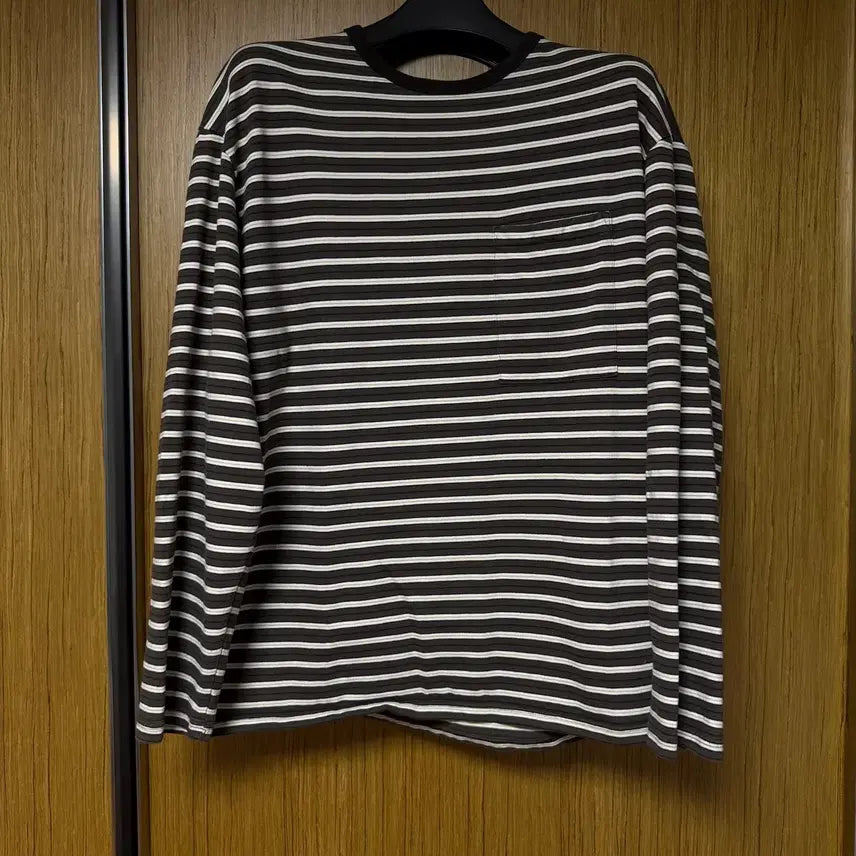 [BUNJANG] Roughside Stripe Long Sleeve Brown / 러프사이드 스트라이프 롱 슬리브 브라운 2