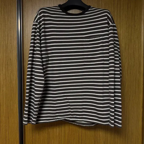 [BUNJANG] Roughside Stripe Long Sleeve Brown / 러프사이드 스트라이프 롱 슬리브 브라운 2