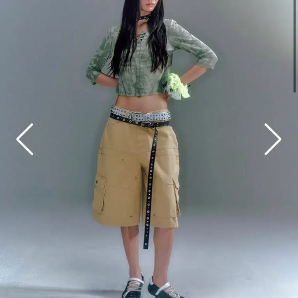 [BUNJANG] VACANT Archive Beige Cargo Shorts / VACANT Archlve