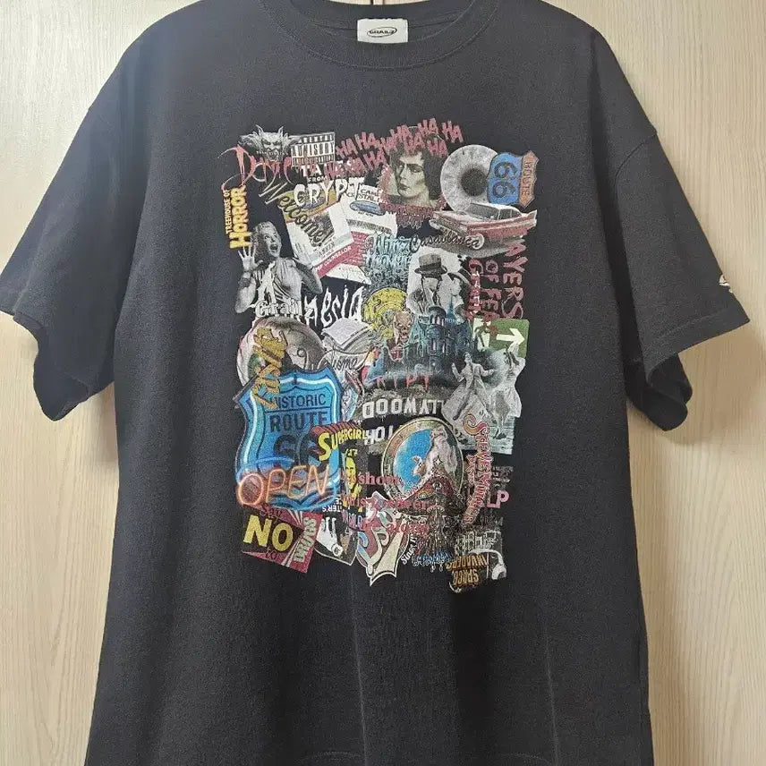 [BUNJANG] Grailz Collage T-Shirt Black Size 2 / 그레일즈 COLLAGE T-SHIRTS [BLACK] 2사이즈