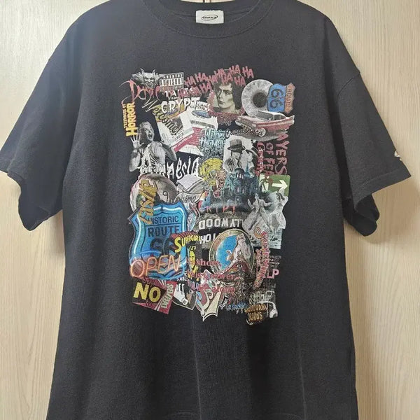 [BUNJANG] Grailz Collage T-Shirt Black Size 2 / 그레일즈 COLLAGE T-SHIRTS [BLACK] 2사이즈
