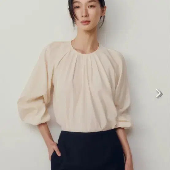 [BUNJANG] sie Haze Pintuck Blouse / sie 시에 헤이즈 핀턱 블라우스