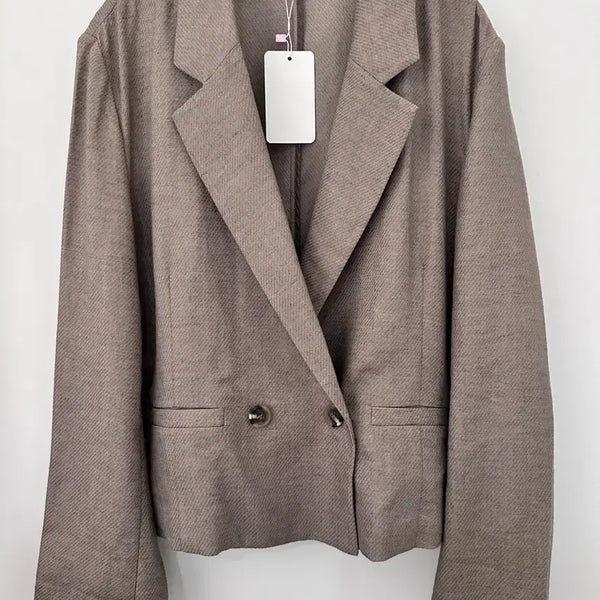 [BUNJANG] Kim Seo Ryong Signature Linen Blend Double Jacket / [77] 김서룡 시그니처 린넨 혼방 더블 자켓