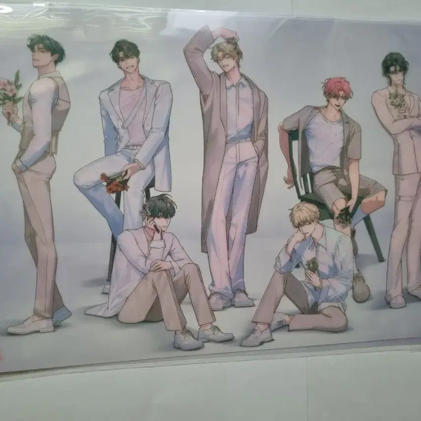 [BUNJANG] Demutj Korean Webtoon Taiwan Special Edition Vol. 3 & 4 Color Art Set + Clear Poster / 데못죽 대만 특장판 3, 4 색지 + 클리어 포스터