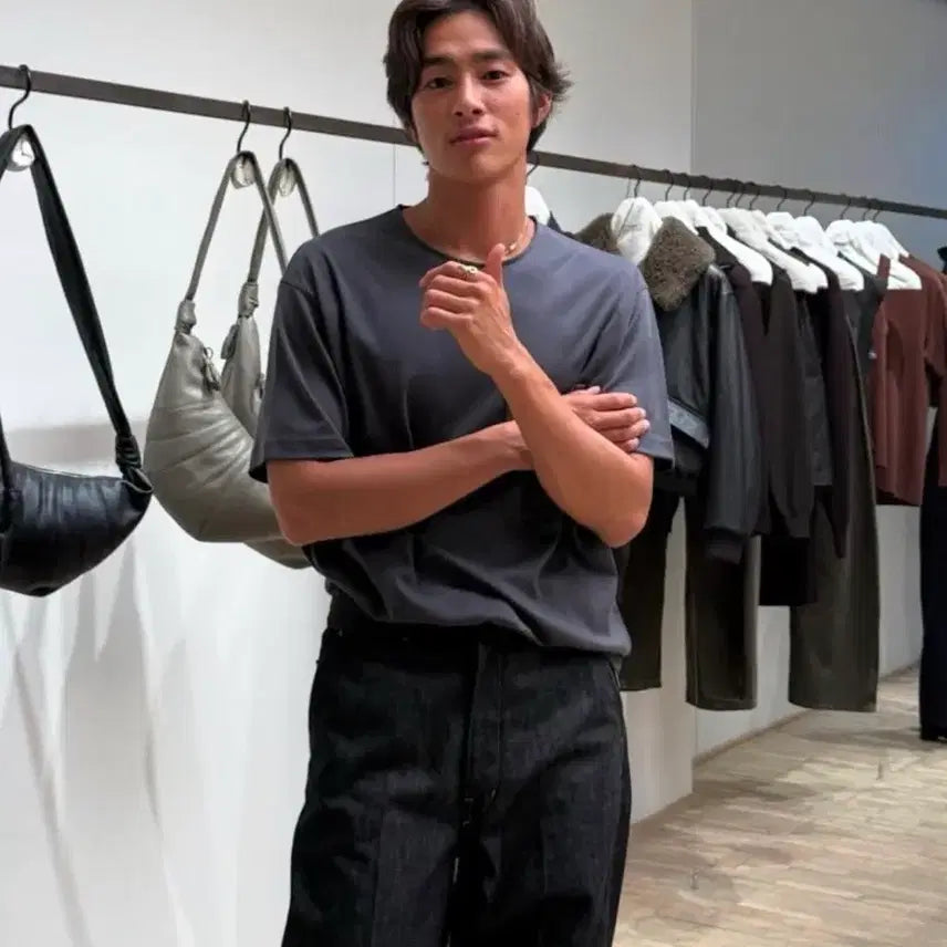 [BUNJANG] Lemaire Relaxed T-Shirt Black XXS / (XXS) 25FW 르메르 릴렉스드 티셔츠 블랙