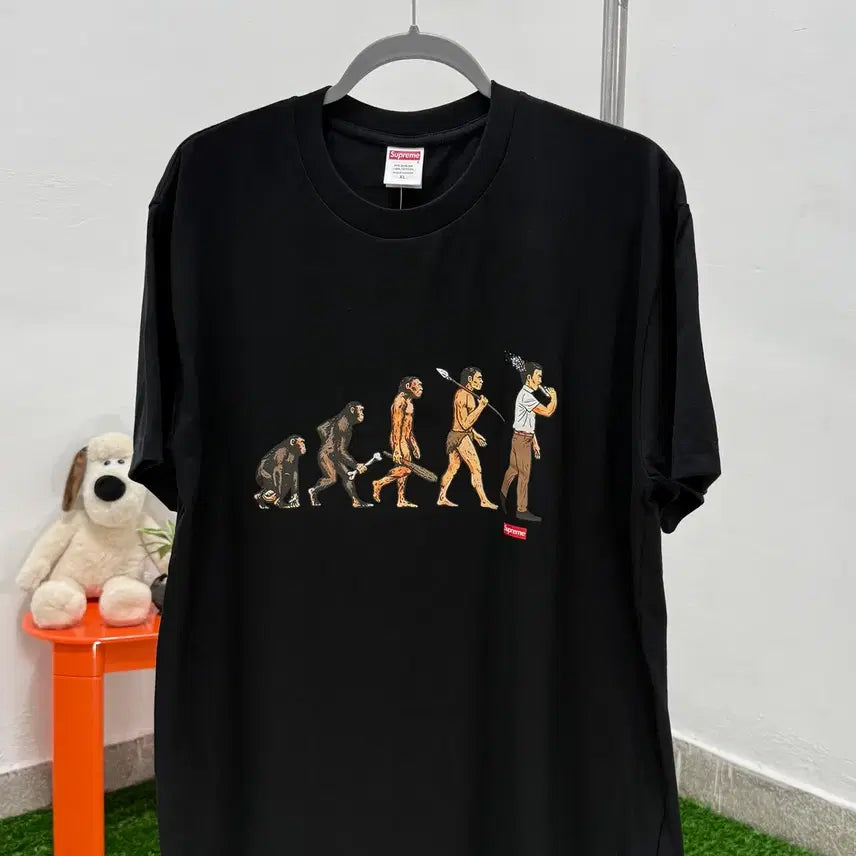 [BUNJANG] Evolution Short Sleeve T-Shirt (Black/White) / 에볼루션 반팔 티셔츠 (블랙/화이트) 새상품