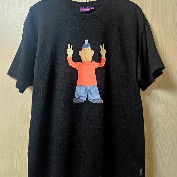 [BUNJANG] Rappeur PAT&MAT Motion Matte T-Shirt - Black XL / 라퍼 [PAT&MAT] 모션 매트 티셔츠 - 블랙 XL