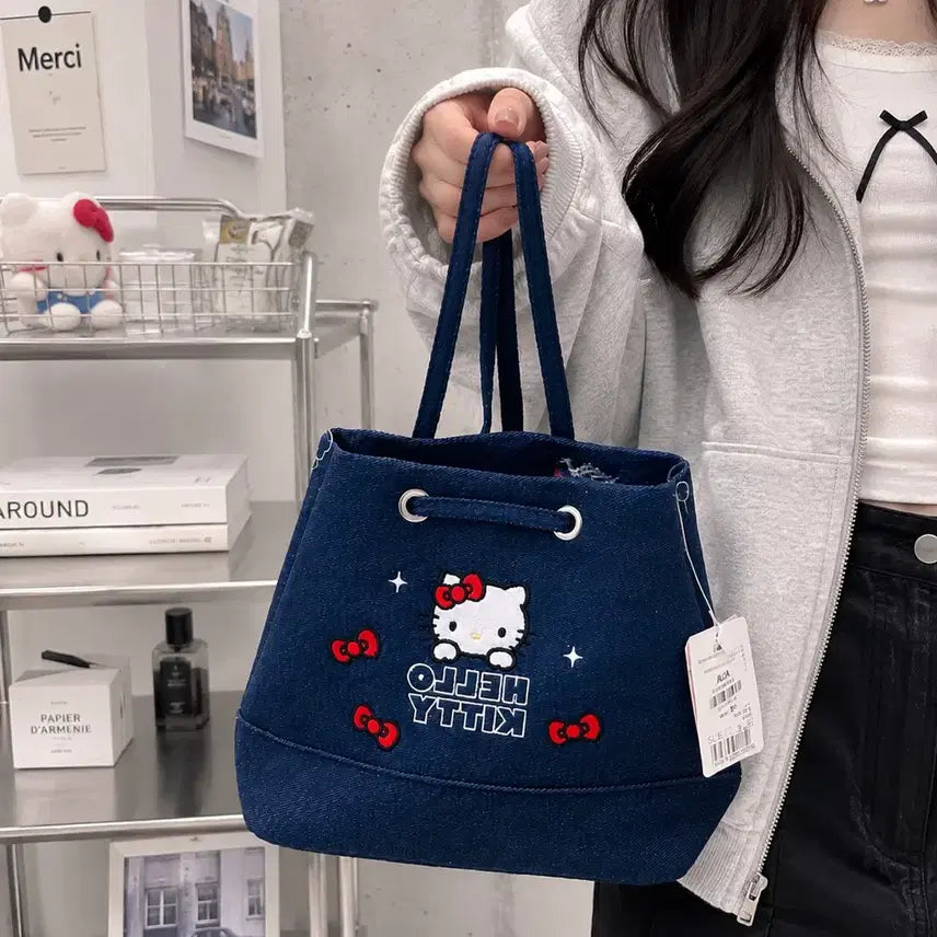 [BUNJANG] Hello Kitty Denim Bag / !새상품! 헬로키티 데님 가방