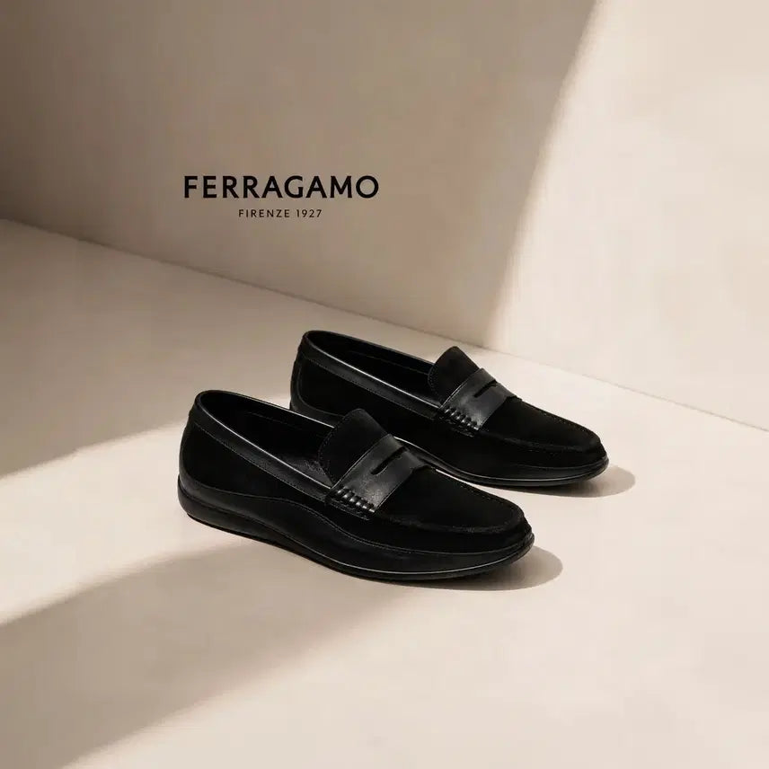 [BUNJANG] Salvatore Ferragamo Men's Leather Loafers (Size 42/270) / 페레가모 남성 로퍼(42/270)
