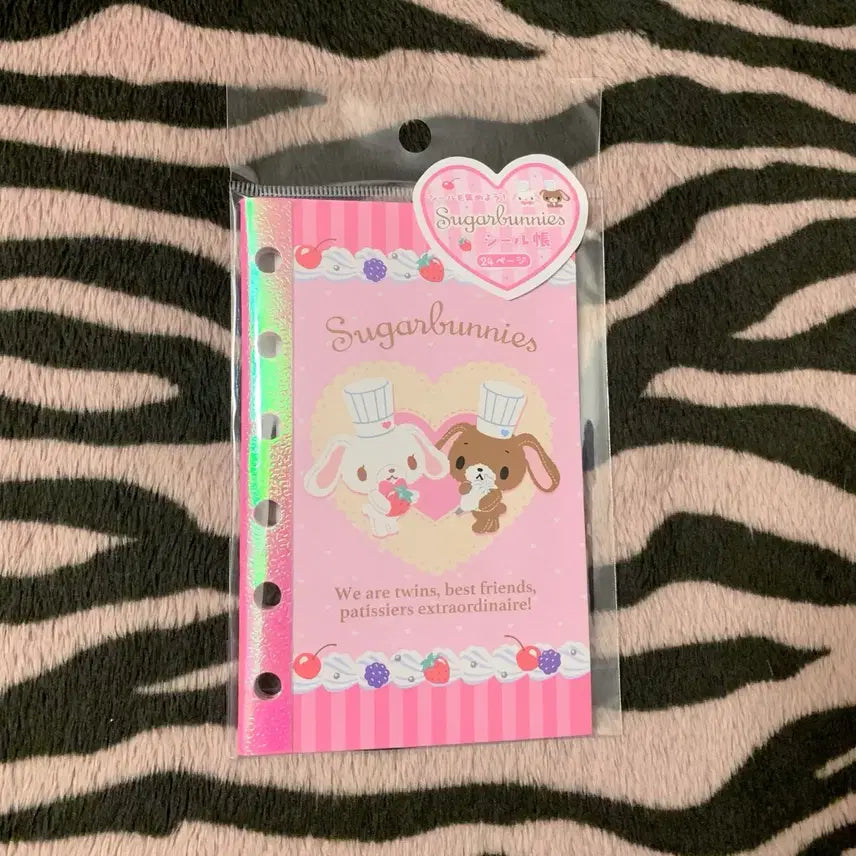 [BUNJANG] Sanrio Sugarbunnies Sticker Album Refill Pink / 산리오 슈가바니즈 스티커 씰 바인더 속지 씰북 핑크