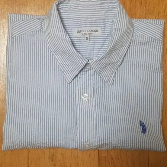 [BUNJANG] Polo Assen Striped Performance Short-Sleeve Shirt / (미국판/100%정품)폴로 아센 스트라이프 얇은 지짐이 기능성 반팔 셔츠