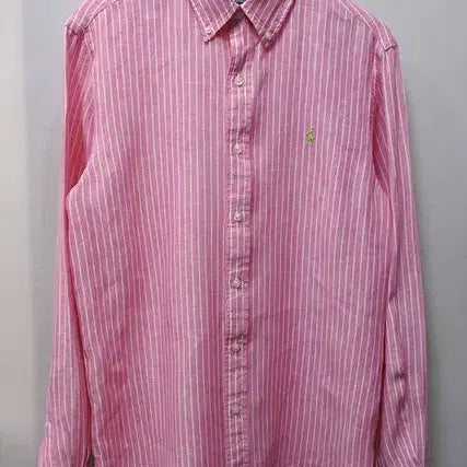 [BUNJANG] Polo Ralph Lauren Men's Linen Striped Long Sleeve Shirt M / 폴로랄프로렌 남성 린넨 스트라이프 긴팔 셔츠 M