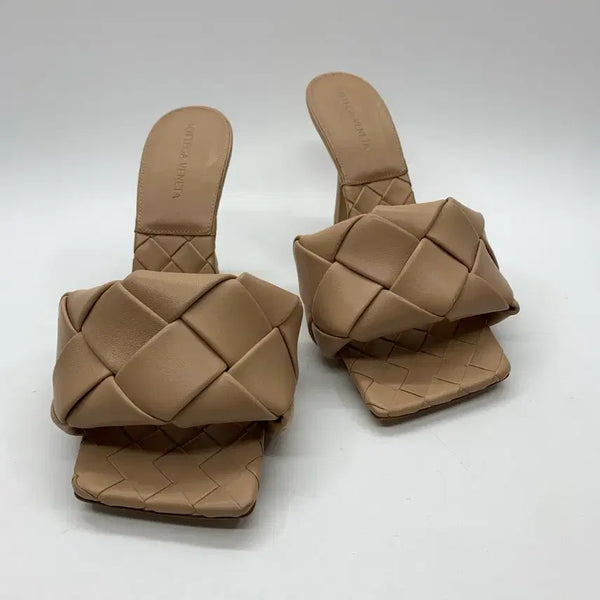 [BUNJANG] Bottega Veneta Lido Sandal Heel Beige Size 38 / 267000825 보테가베네타 리도 샌들 힐 베이지 38사이즈