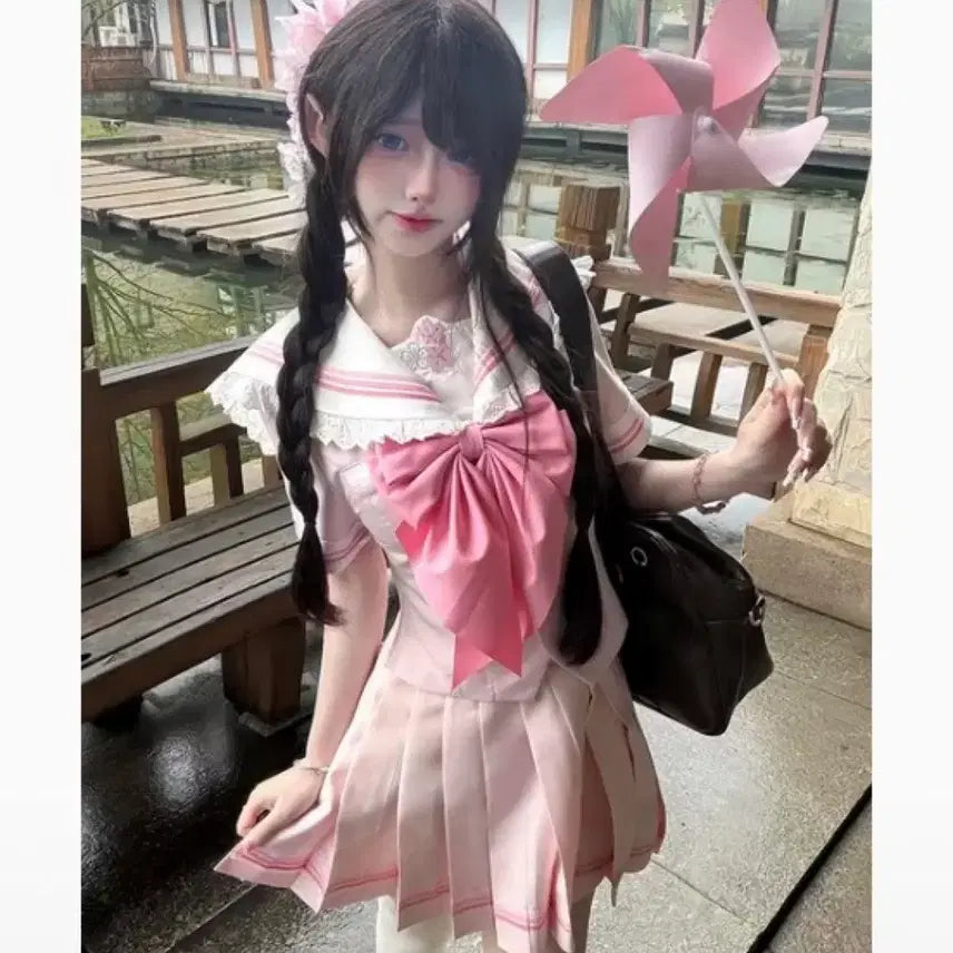 [BUNJANG] Japanese School Uniform Style Sailor Dress Set / 마멜st 일본교복 세라복 스쿨룩 갸루 코스프레 졸업사진