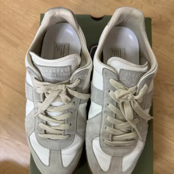 [BUNJANG] Maison Margiela Replica Sneakers White/Grey / 메종마르지엘라 레플리카 스니커즈 화이트/그레이