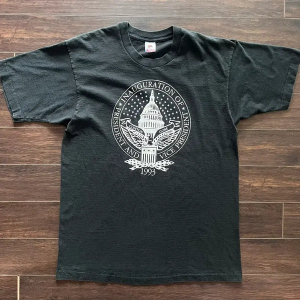 [BUNJANG] Vintage Clinton Presidential Inauguration T-Shirt / [L] 미국 빈티지 싱글스티치 클린턴 대통령 취임식 티셔츠