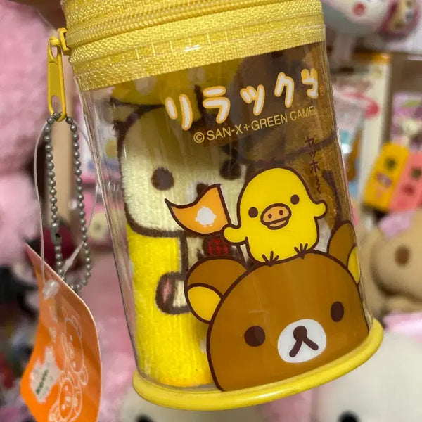 [BUNJANG] Rilakkuma Plush Pouch & Handkerchief Set / 리락쿠마 인형 파우치 손수건