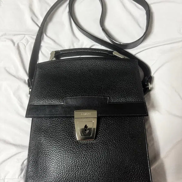 [BUNJANG] A.Testoni Shoulder Bag Crossbody Bag Black / 아테스토니 숄더백 크로스백 블랙