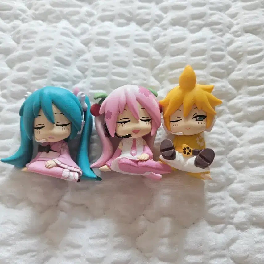 [BUNJANG] Sakura Miku, Miku, Len Machiboke Figure Bundle Set / 사쿠라미쿠, 미쿠, 렌 마치보케 피규어 일괄 판매