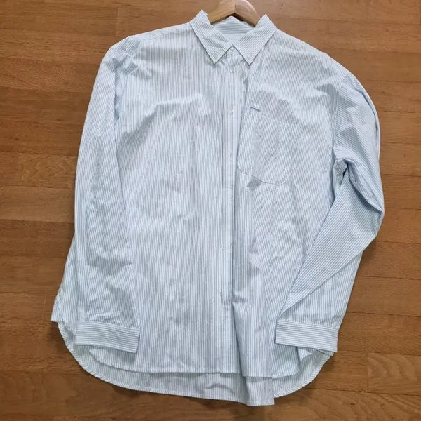 [BUNJANG] Espionage Stripe Shirt Blue XL / 에스피오나지 스트라이프 셔츠 블루 XL