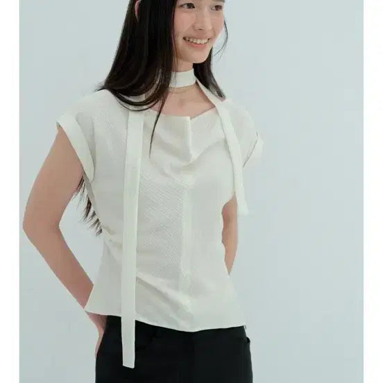 [BUNJANG] Flowoom Drape Tie Blouse / Flowoom 플로움 블라우스 drape tie blouse