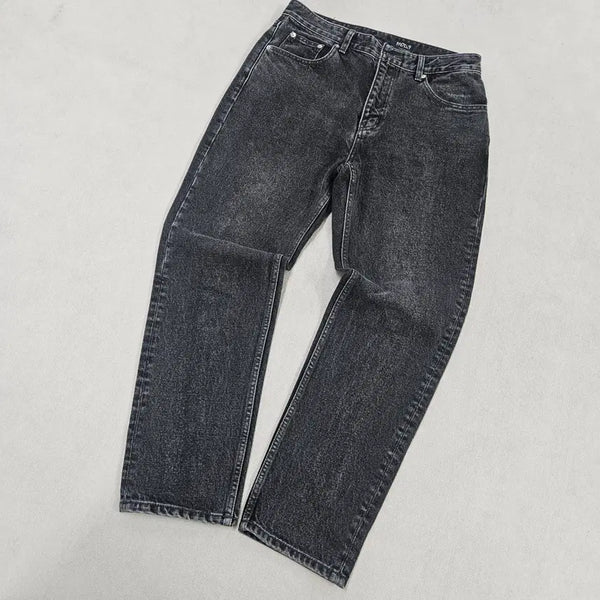[BUNJANG] ModeNine Black Denim Pants / 31 모드나인 블랙 동청 워싱 데님팬츠 0625Y