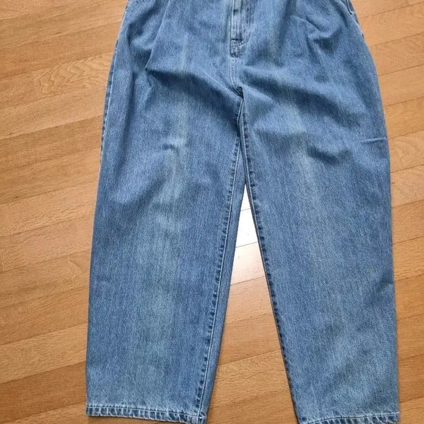 [BUNJANG] Beslow One-Tuck Conmil Denim Light Washed 34 / 비슬로우 원턱 콘밀 데님 라이트 워시드 34