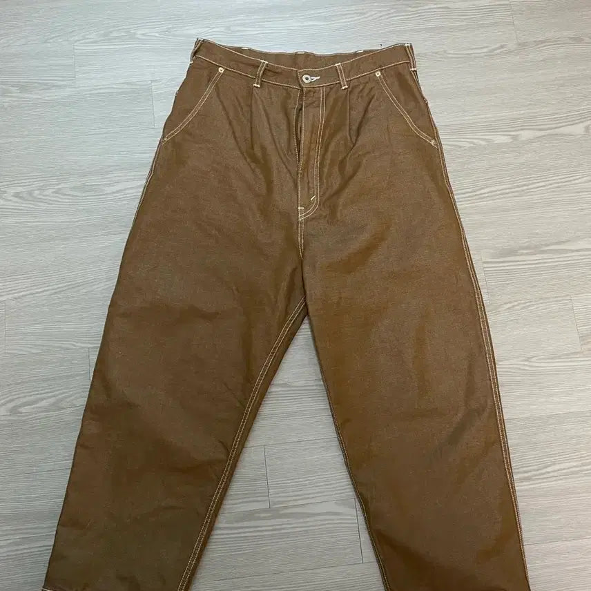 [BUNJANG] Comme des Garçons Brown Relaxed Fit Trousers / [30-31] 꼼데가르송 국내매장판 배기핏 바지