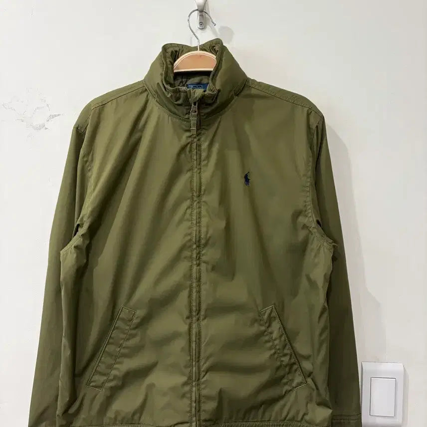 [BUNJANG] Polo Khaki Blouson Jacket / 238. 폴로 카키 블루종 페리 자켓