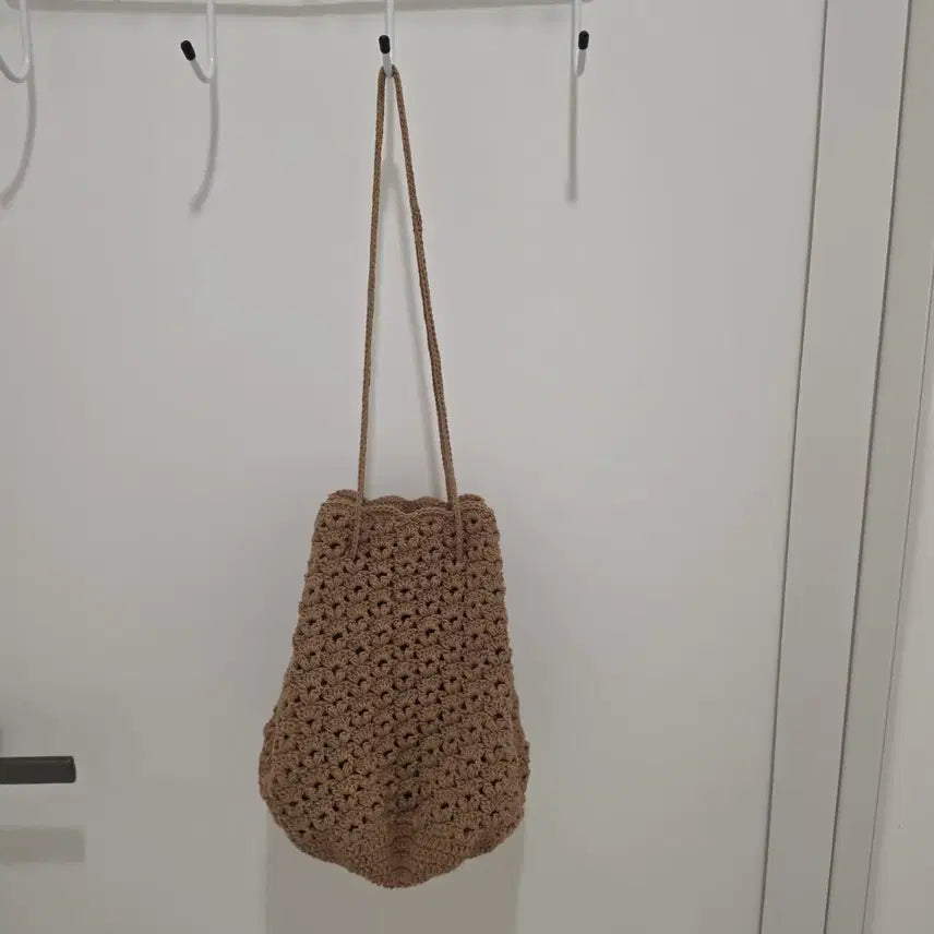 [BUNJANG] Knit Net Shoulder Bag / 뜨개 네트백 숄더백