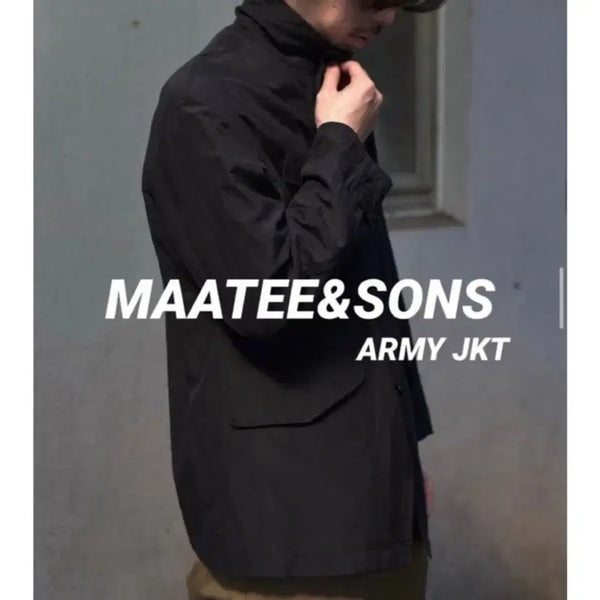 [BUNJANG] Maatee&Sons ARMY JK Silk & Linen Black / 마티앤선즈 ARMY JK ( 3 )