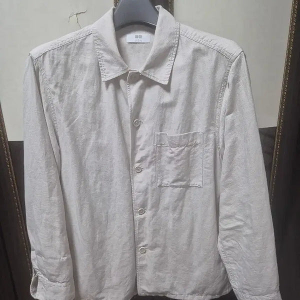 [BUNJANG] Uniqlo Beige Oatmeal Shirt / 유니클로 셔츠 베이지