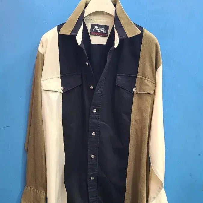 [BUNJANG] Roper Western Shirt Vintage Cotton USA Made / USA 메이드 잔잔한 카우보이 웨스턴 셔츠