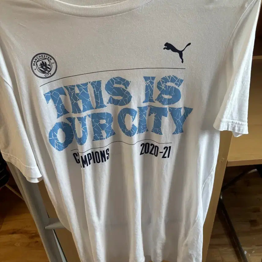 [BUNJANG] Puma Manchester City 20-21 Short Sleeve T-Shirt / 푸마 맨체스터 시티 20-21 반팔 티셔츠
