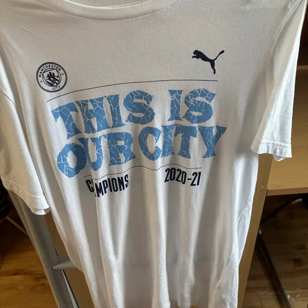 [BUNJANG] Puma Manchester City 20-21 Short Sleeve T-Shirt / 푸마 맨체스터 시티 20-21 반팔 티셔츠