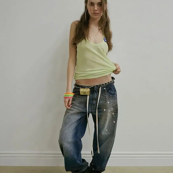 [BUNJANG] Sculptor Pill Denim Pants Mid Blue / 스컬프터 Pill denim pants Mid Blue
