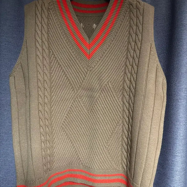 [BUNJANG] Ader Error V-Neck Knit Vest / 아더에러 브이넥 니트 베스트A2 사이즈