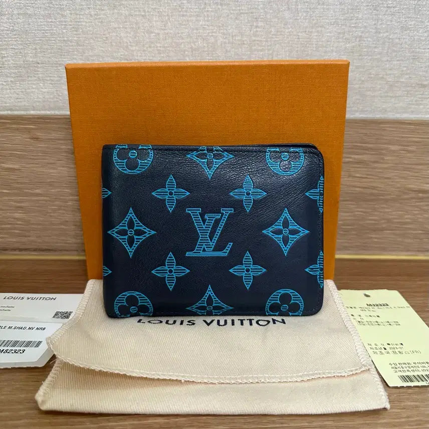 [BUNJANG] Louis Vuitton Multiple Wallet Shadow Navy River Blue B+ / [B+/정품] 루이비통 멀티플 월렛 쉐도우 반지갑 네이비 리버 블루