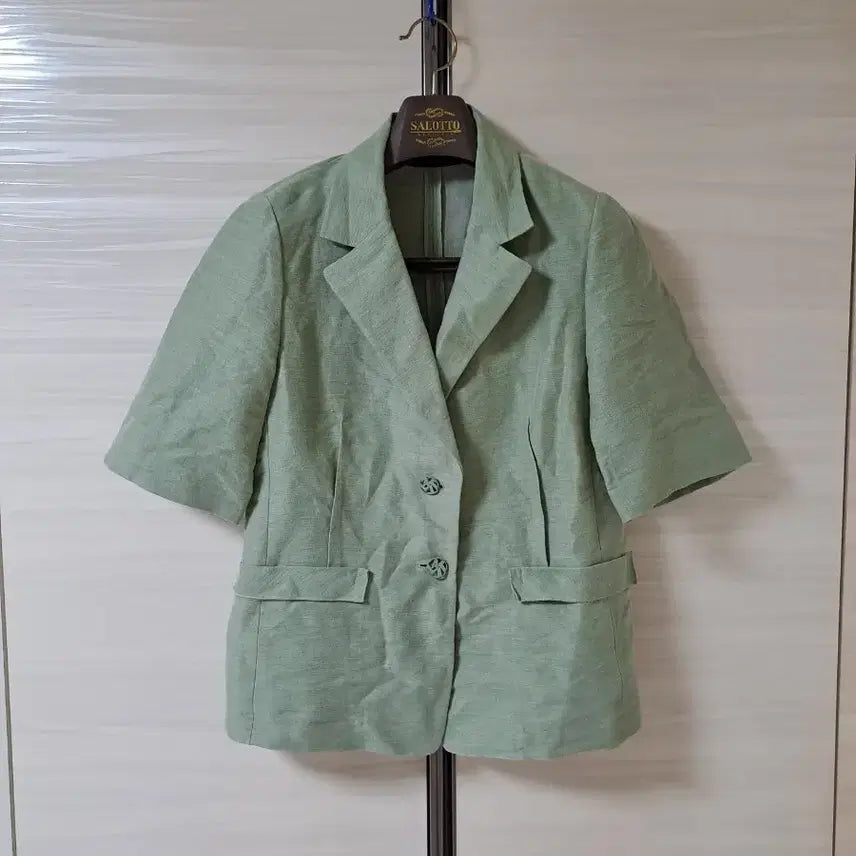 [BUNJANG] LATT Linen Blend Short-Sleeve Jacket / 한섬 래트LATT 린넨(마) 블렌드 반팔자켓