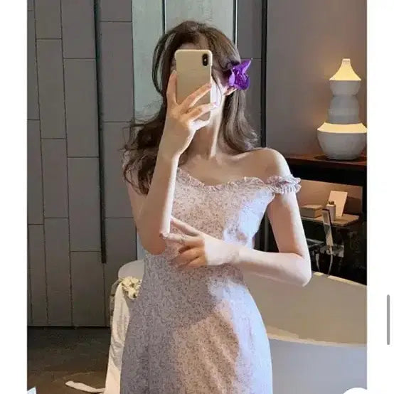 [BUNJANG] Pabbit Off-Shoulder Resort Dress / 퍼빗 오프숄더 휴양지 원피스