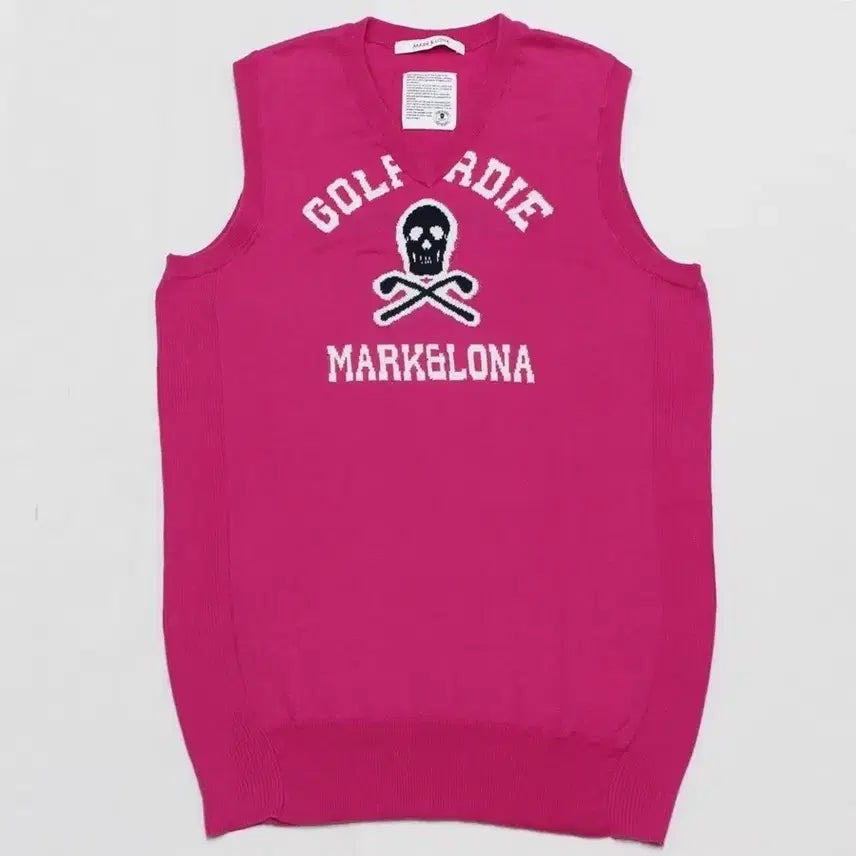 [BUNJANG] Mark &ロナ Women's Cotton V-Neck Knit Vest M (95) / 마크앤로나 여성 M 95 면 브이넥 니트 조끼 얇은편/L01